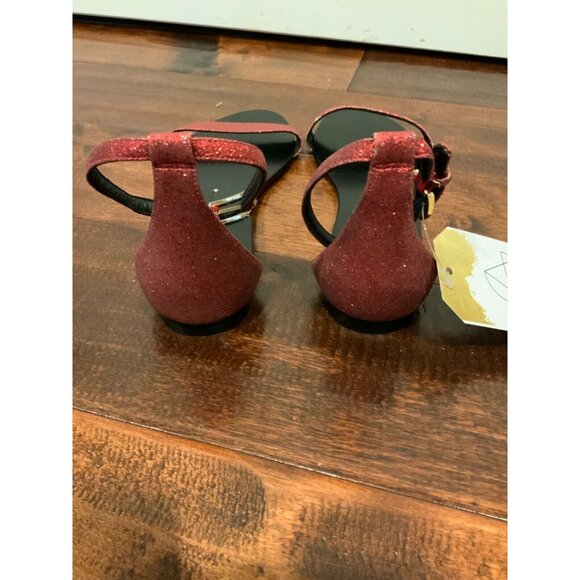 Stella Luna Red Glitter Strap Sandals, Size 7 (US) 37 (IT) NEW! - Picture 7 of 8